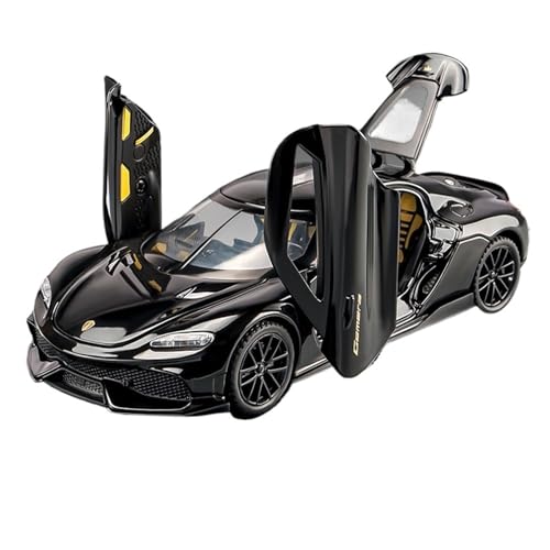 wenjiang for 1/32 Gemini Kinder Legierung Auto Sound Und Licht Zurück Zu Simulation Sammlung Ornamente Auto Modell Spielzeug Auto(Black) von wenjiang