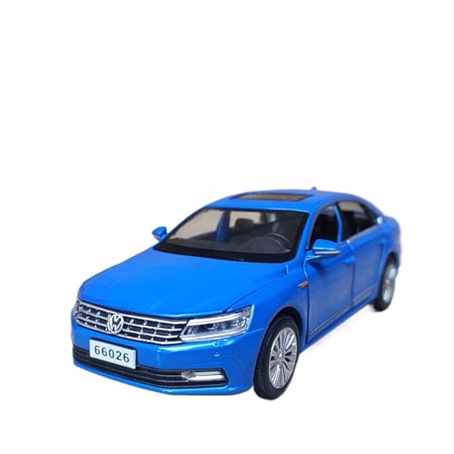 wenjiang for 1/32 Hop Metall Passat Auto Modell Simulation Limousine Kinder Spielzeug Sound Und Licht Zurück Zu Die Auto Junge Geschenke(Blue) von wenjiang