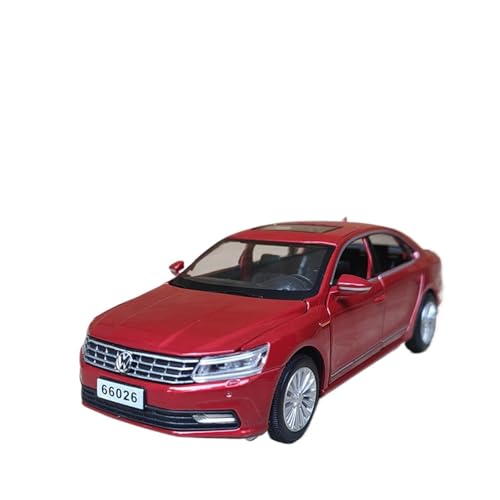 wenjiang for 1/32 Hop Metall Passat Auto Modell Simulation Limousine Kinder Spielzeug Sound Und Licht Zurück Zu Die Auto Junge Geschenke(Red) von wenjiang