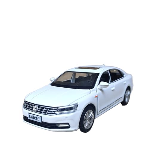 wenjiang for 1/32 Hop Metall Passat Auto Modell Simulation Limousine Kinder Spielzeug Sound Und Licht Zurück Zu Die Auto Junge Geschenke(White) von wenjiang