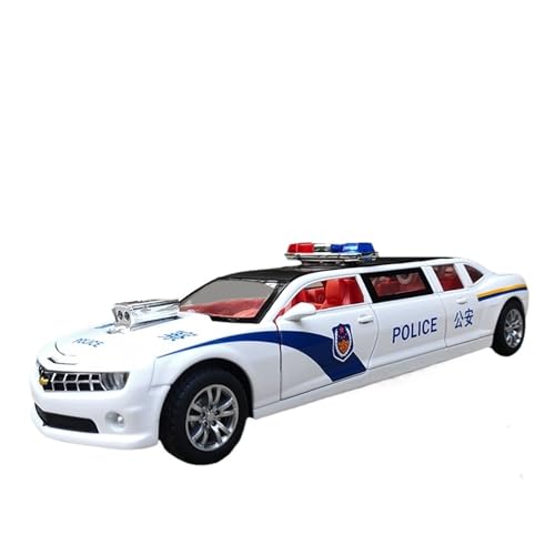 wenjiang for 1/32 Kinder Polizei Auto Spielzeug Längliche Legierung Simulation Spezielle Polizei Öffentliche Sicherheit Auto Modell Jungen 110 Auto Modell(White) von wenjiang