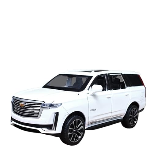 wenjiang for 1/32 Legierung Simulation Escalade Auto Modell Zurück Zink Aluminium Legierung Spielzeug Auto Jungen(White) von wenjiang