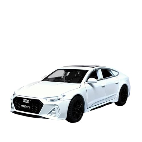 wenjiang for 1/32 Legierung Sportwagen Auto Modell Rs7 Simulation Jungen Spielzeug Zink Aluminium Legierung Kinder Metall Bumerang Auto Ornamente(White) von wenjiang