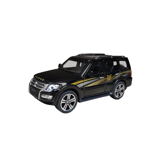 wenjiang for 1/32 Pajero Auto Modell Kinder Auto Zu Spielzeug Auto Simulation Geländewagen Ornamente Jungen(Black) von wenjiang