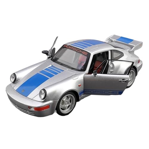 wenjiang for 1:24 964 Martini Version des Legierungsmodells Sound Und Licht Retro Classic Sportwagen Kinderspielzeugmodelle(Silver) von wenjiang