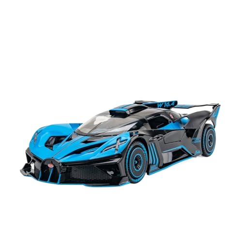 wenjiang for 1:24 Fiery Meteor Supercar Blau Legierung Auto Modell Sammlung Ornamente Handgemachte Männliche Geschenk(Blue) von wenjiang