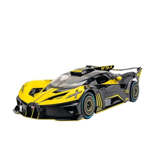 wenjiang for 1:24 Fiery Meteor Supercar Blau Legierung Auto Modell Sammlung Ornamente Handgemachte Männliche Geschenk(Yellow) von wenjiang