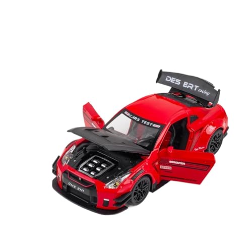 wenjiang for 1:24 GTR Simulation Legierung Spielzeugauto Bumerang Sportwagen Jungen Großes Automodell Ornamente(Red) von wenjiang