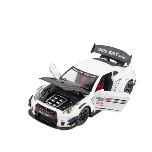 wenjiang for 1:24 GTR Simulation Legierung Spielzeugauto Bumerang Sportwagen Jungen Großes Automodell Ornamente(White) von wenjiang