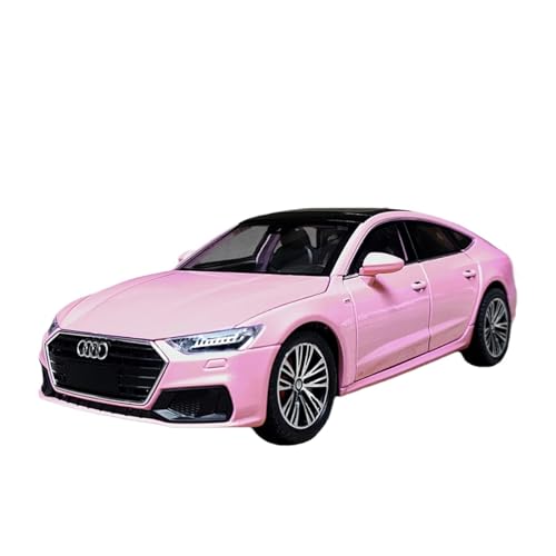 wenjiang for 1:24 Legierung Auto Modell A7 Limousine Sport Auto Sammlung Ornamente Jungen Kinder Simulation Spielzeug Auto(Pink) von wenjiang