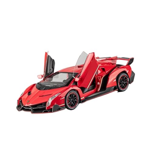 wenjiang for 1:24 Limited Edition Poison Car Nachahmung Echte Legierung Sport Auto Auto Modell Ornament Männliche Geburtstag Geschenk(Red) von wenjiang