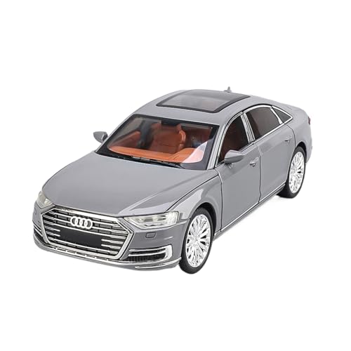 wenjiang for 1:24 Maßstab A8 Nachahmung Echte Legierung Auto Modell Spielzeug Auto Eine Sammeln Dekoration Und Geschenk for Jungen(Gray) von wenjiang