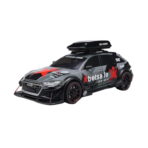 wenjiang for 1:24 RS6 Auto Nachahmung Echte Legierung Auto Modell Wagon Racing Auto Großer Junge Geschenk Ornament Spielzeug Auto(Gray) von wenjiang