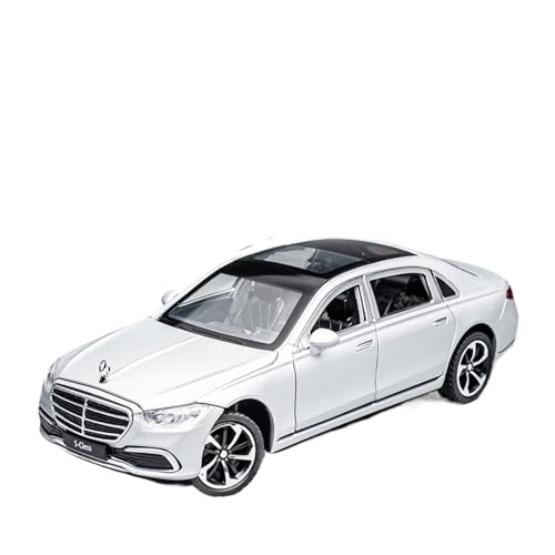 wenjiang for 1:24 S-klasse Legierung Modell Auto Metall Spielzeug Auto Kinder Geschenke Simulation Luxus Auto Auto Modell Ornamente(White) von wenjiang