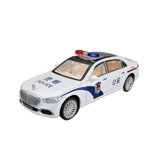 wenjiang for 1:24 S680 Polizeiauto Spielzeuglegierung Simulationsautomodell EIN Sammelbares Ausstellungsstück for Jungen(White) von wenjiang