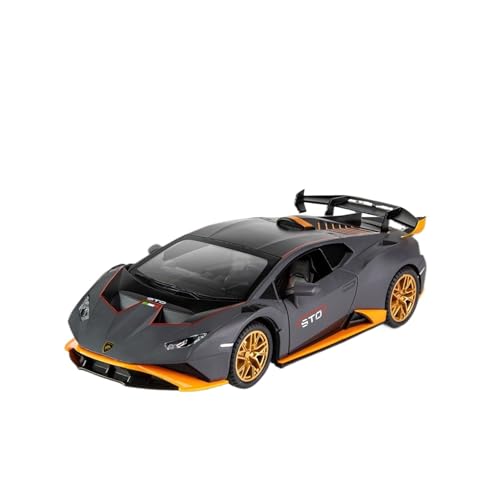 wenjiang for 1:24 Simulation Hop Metall Auto Modell Kinder Spielzeug Sport Auto Sound Und Licht Kann Die Tür Öffnen Junge Geschenk(Gray) von wenjiang