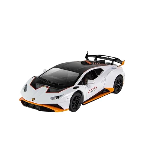 wenjiang for 1:24 Simulation Hop Metall Auto Modell Kinder Spielzeug Sport Auto Sound Und Licht Kann Die Tür Öffnen Junge Geschenk(White) von wenjiang