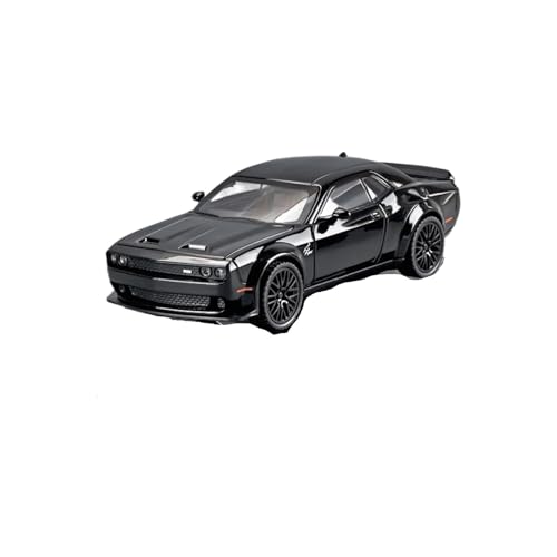 wenjiang for 1:32 Challenger Auto Modell Hellcat Sport Auto Modell Simulation Legierung Kleine Auto Kinder Spielzeug Auto for Jungen(Black) von wenjiang