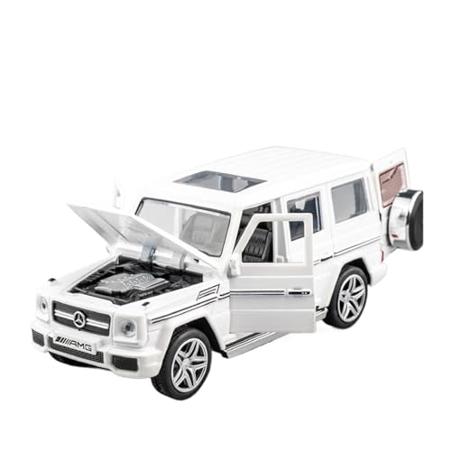 wenjiang for 1:32 G65AMG Legierungsautomodell Jianyuan Kinder-Geländespielzeugauto Mit Ton- Und Lichtrückzugsfunktion for Öffnen Der Türen Simuliertes Automobilmodell(White) von wenjiang