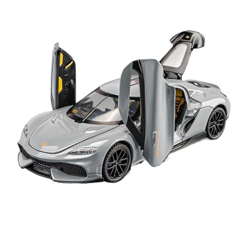 wenjiang for 1:32 Gemini Automodell GT Sportwagen Simuliertes Legierungsautomodell EIN Kleines Autospielzeug Und Sammlerornament for Jungen(Gray) von wenjiang