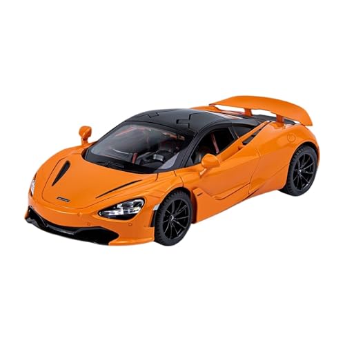 wenjiang for 1:32 Senna Legierung Auto Modell Mit Sound Und Licht Bumerang Jungen Spielzeug Auto Simulation Auto Modell Mit Metall Ornamente(Orange) von wenjiang