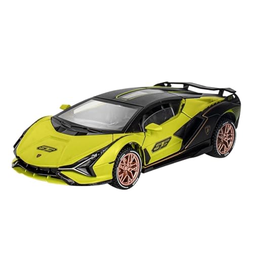 wenjiang for 1:32 Supercar Lightning Simulation Legierung Auto Modell Sammeln Ornament for Jungen Und Kinder Spielzeug(Green) von wenjiang