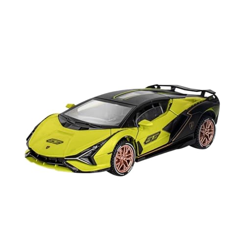 wenjiang for 1:32 Supercar Lightning Simuliertes Legierungsautomodell EIN Sammlerstück Und EIN Spielzeug for Jungen Und Kinder(Green) von wenjiang