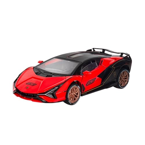 wenjiang for 1:32 Supercar Lightning Simuliertes Legierungsautomodell EIN Sammlerstück Und EIN Spielzeug for Jungen Und Kinder(Red) von wenjiang