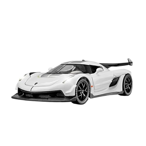 wenjiang for 1:32Jesko Auto Modell Legierung Simulation Super Sport Auto Modell Kinder Spielzeug Auto EINE Sammlung for Jungen(White) von wenjiang