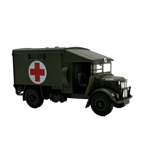 wenjiang for 1:76 K2 Krankenwagen Auto Modell Sammeln Ornament Legierung Kleine Auto Retro Alten Stil Auto Modell(Green) von wenjiang