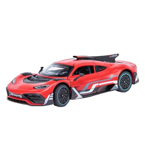 wenjiang for AMG ONE Sportwagen Im Maßstab 1:24 Legierungsmodellauto Bumerang-Rennwagen Kinderspielzeugauto Und Simulationsautomodelle(Red) von wenjiang