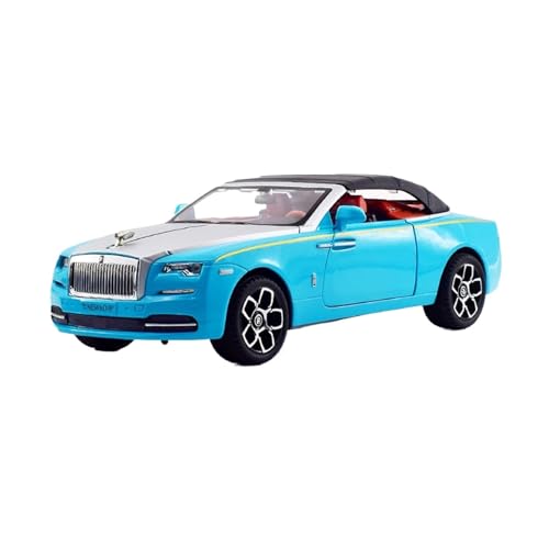 wenjiang for Geeignete 1:24 Dawn Legierung Auto Modell Sammeln Ornament Junge Spielzeug Auto Mit Sound Und Licht Bumerang Funktion Gute Geschenke(Blue) von wenjiang