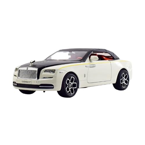 wenjiang for Geeignete 1:24 Dawn Legierung Auto Modell Sammeln Ornament Junge Spielzeug Auto Mit Sound Und Licht Bumerang Funktion Gute Geschenke(White) von wenjiang