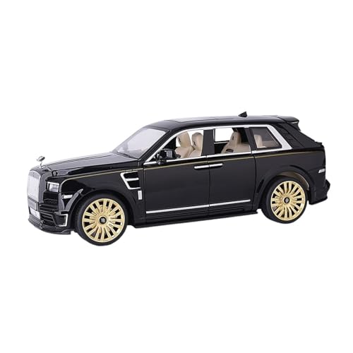 wenjiang for Geeignete 1:24 SUV Sound Und Licht Offene Hintertür Hinterrad Stoßdämpfung Legierung Automodell Boy Collection Ornamente(Black) von wenjiang