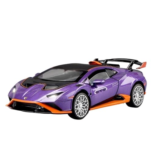 wenjiang for Modell des Huracán-Sportwagens STO Im Maßstab 1:32 Simulations-Legierungs-Kleinwagen EIN Spielzeug Und Sammlerstück for Jungen(Purple) von wenjiang