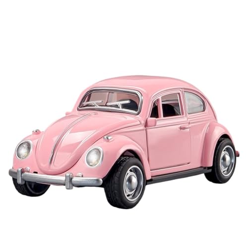 wenjiang for Q-Version Retro Kleine Auto 1:36 Nette Simulation Legierung Auto Modell Sammeln Ornament Spielzeug for Jungen Und Kinder(Pink) von wenjiang