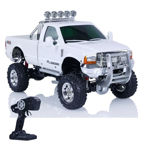 1/10 4*4 HG RC Pickup Truck P410 Rally Car Racing Crawler 2.4G Radio Motor ESC White for Adult Hobby von wheelfun