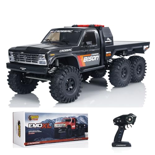 wheelfun 1/8 6X6 CROSSRC RC Crawler Auto Emo XL 6WD Funksteuerung Geländewagen Modell für Erwachsene Hobby von wheelfun