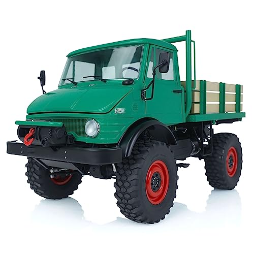 wheelfun 1/10 4x4 RC Off-Road Fahrzeuge für LKW U406 2-Gang Getriebe Winde unbemalt und zerlegen Fernbedienung Auto LESU BAU Fahrzeug Modell von wheelfun