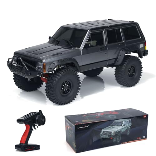 wheelfun 1/10 RC Off-Road Crawler 4WD Truck Differentialsperre Lichter Geräusche Radio von wheelfun