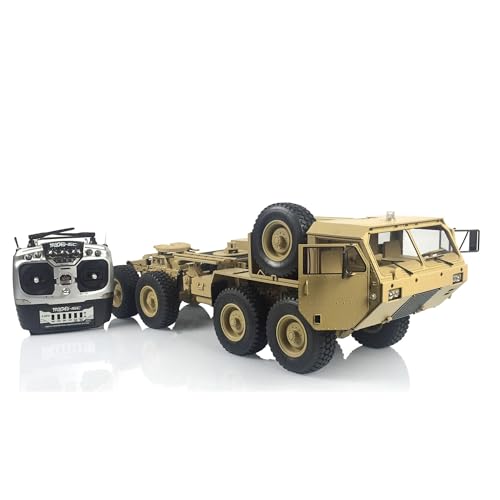 wheelfun 1/12 8X8 RC Militär Truck P802 Funkgesteuertes Auto Metall Chassis Sounds Lichter Hobby Grade Modell von wheelfun