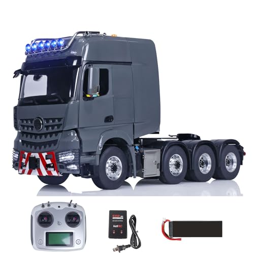 wheelfun 1/14 8X8 LESU Metall RC Traktor Truck I6S Fernbedienung RTR Auto Lock Differential Servo Motor Sounds Lichter für Erwachsene Hobby von wheelfun