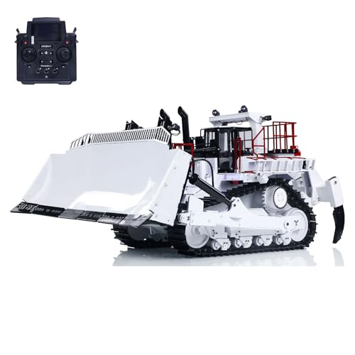 wheelfun 1/14 D11T Metall RC Hydraulische Bulldozer Funksteuerung Dozer Modell Elektrische Leiter Raucheinheit Motor Servo ESC von wheelfun