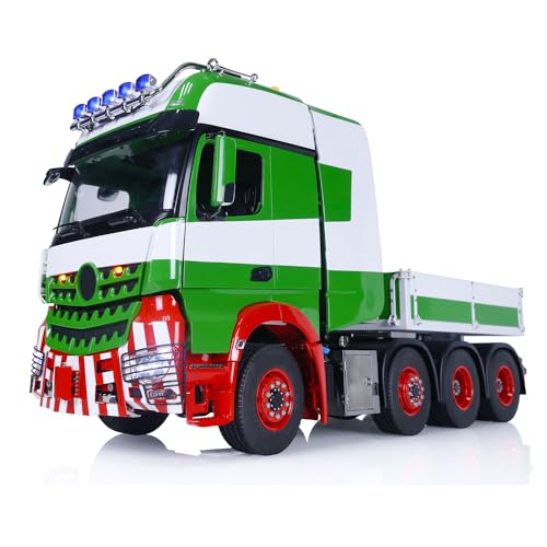 wheelfun 1/14 RC Traktor LKW Metall Chassis Lackiert Fernbedienung Auto Modelle Funksteuerung Auto Modell Licht Sound System Motor Servo ESC Hobby Modell von wheelfun