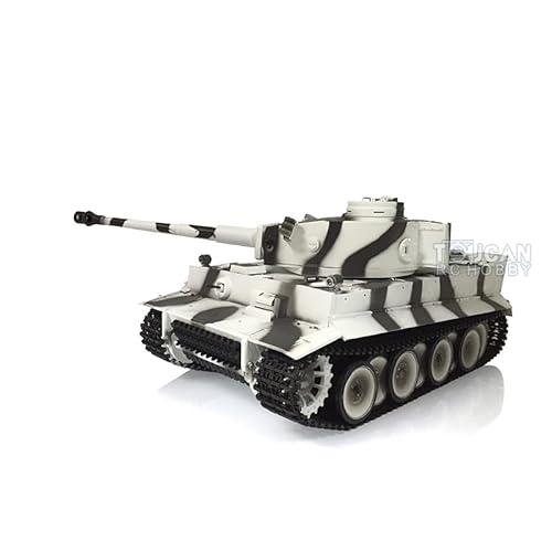 wheelfun 1/16 7.0 Kunststoff Tiger I Henglong RC Panzer 3818 360° Turm Barrel Recoil FPV für Hobby von wheelfun