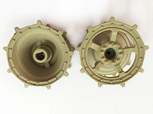 wheelfun 1/16 Henglong Deutscher Königstiger RC Panzer 3888A Kunststoff-Sprockets Ersatzteil von wheelfun