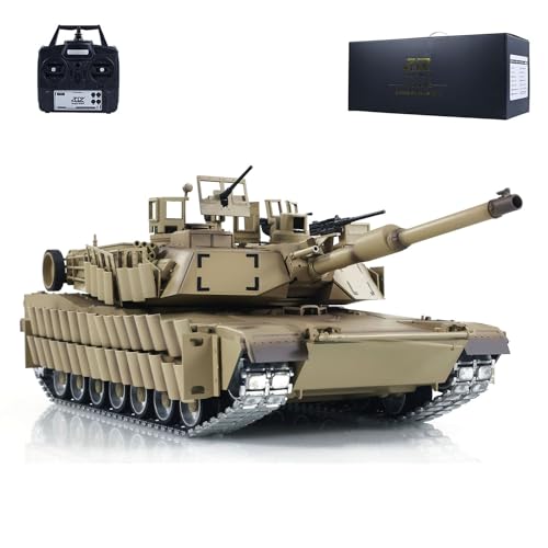 wheelfun 1/16 TD Military RC Panzer Abrams M1A2 Sep Tusk II Ugrade Funksteuerung Panzer für Erwachsene Hobby (Pro Edition) von wheelfun