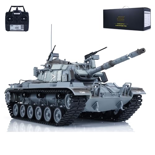 wheelfun 1/16 TD RC Infrarot Battle Tanks Kunststoff für Israel M60W ERA RC Panzer Modell 320°Turm Rotation Licht Sound Smoke Einheit für Hobby von wheelfun