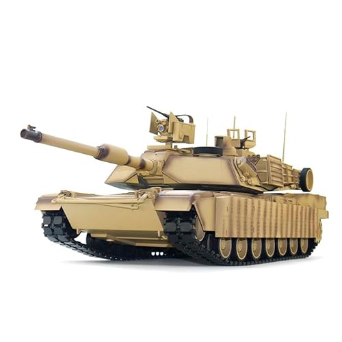 wheelfun 1/16 Tongde RC Infrarot Kampfpanzer M1A2 SEP V2 Abrams Elektrische Militärpanzer Infrarot Kampfsystem Licht Sound Somke Einheit Hobby Grade Panzer Modell für Erwachsene von wheelfun