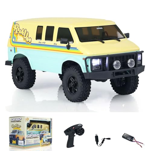 wheelfun 1/18 4WD RC Crawler Auto Fernbedienung Geländewagen CR18P Modellmotor Servo ESC Lichtsystem von wheelfun